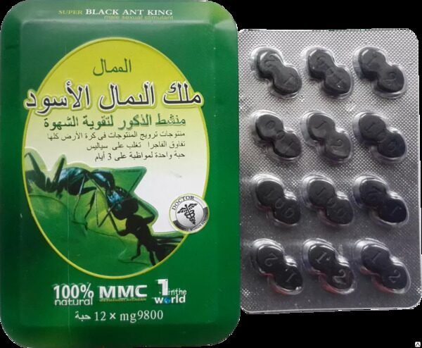 Черный Королевский Муравей 12 таблеток - Super Black Ant King препарат для потенции