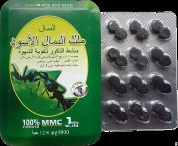 Черный Королевский Муравей 12 таблеток - Super Black Ant King препарат для потенции